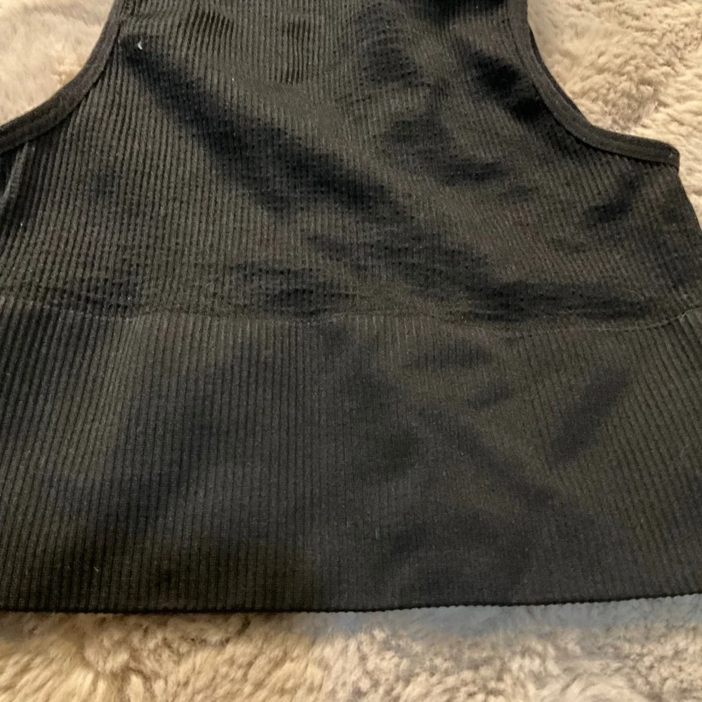 Urban‎ Outfitters Out From Under Size Small Tank Deep V Neck Black Ribbed Womens